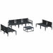 Set de canapele pentru grădină 8 pcs Antracit Oțel - WALTI WALTI