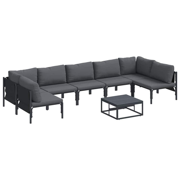 Set de canapele pentru grădină 8 pcs Antracit Oțel - WALTI WALTI