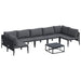 Set de canapele pentru grădină 8 pcs Antracit Oțel - WALTI WALTI