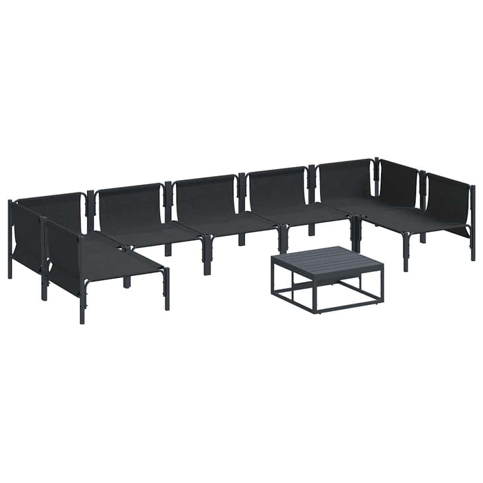 Set de canapele pentru grădină 8 pcs Antracit Oțel - WALTI WALTI