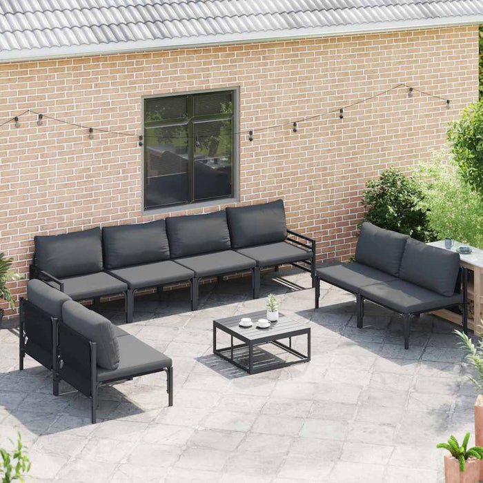 Set de canapele pentru grădină 8 pcs Antracit Oțel - WALTI WALTI