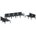 Set de canapele pentru grădină 8 pcs Antracit Oțel - WALTI WALTI