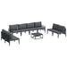 Set de canapele pentru grădină 9 pcs Antracit Oțel - WALTI WALTI