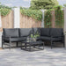 Set de canapele pentru grădină 6 pcs Antracit Oţel - WALTI WALTI