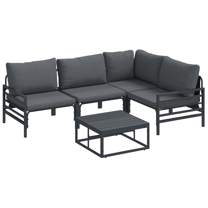 Set de canapele pentru grădină 6 pcs Antracit Oţel - WALTI WALTI
