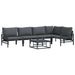 Set de canapele pentru grădină 6 pcs Antracit Oțel - WALTI WALTI