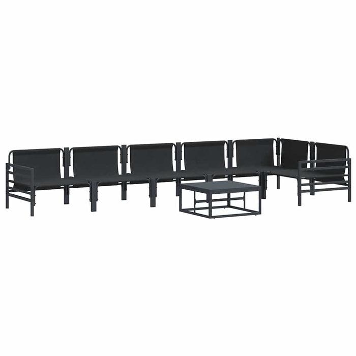 Set de canapele pentru grădină 7 pcs Antracit Oțel - WALTI WALTI