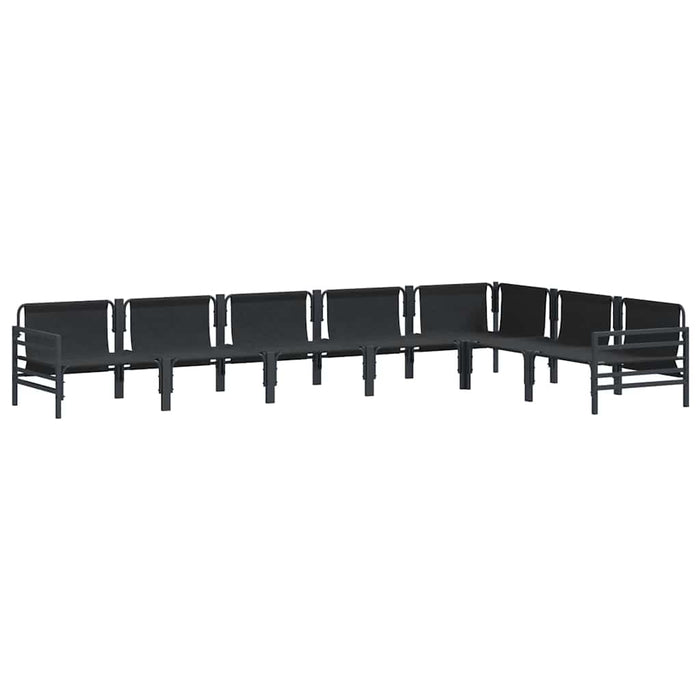 Set de canapele pentru grădină 7 pcs Antracit Oțel - WALTI WALTI