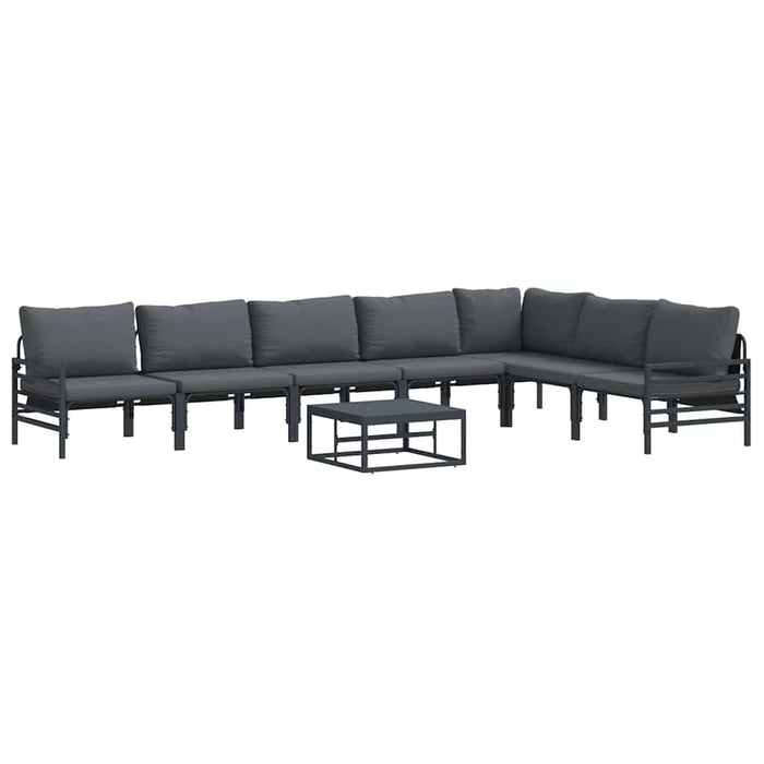 Set de canapele pentru grădină 8 pcs Antracit Oțel - WALTI WALTI