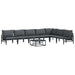 Set de canapele pentru grădină 8 pcs Antracit Oțel - WALTI WALTI