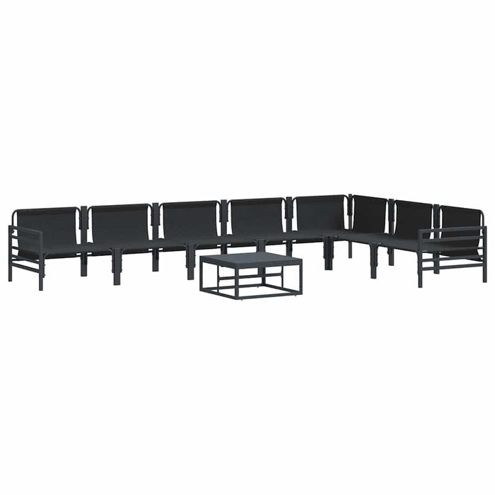 Set de canapele pentru grădină 8 pcs Antracit Oțel - WALTI WALTI