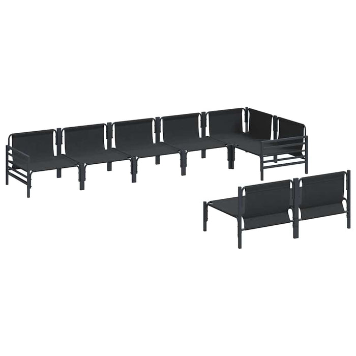 Set de canapele pentru grădină 8 pcs Antracit Oțel - WALTI WALTI