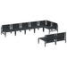 Set de canapele pentru grădină 8 pcs Antracit Oțel - WALTI WALTI