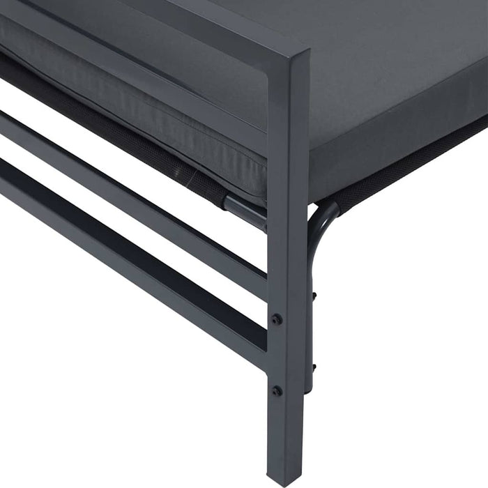 Set de canapele pentru grădină 9 pcs Antracit Oțel - WALTI WALTI