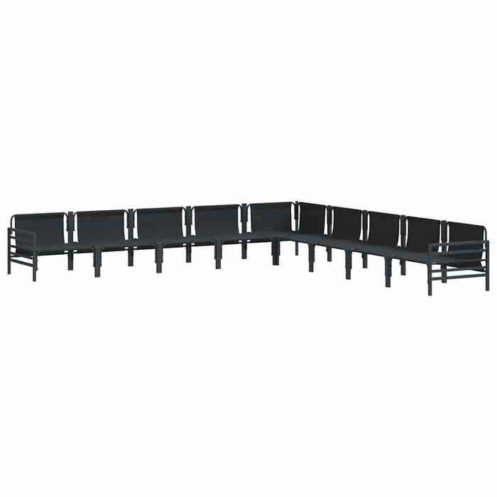Set de canapele pentru grădină 9 pcs Antracit Oțel - WALTI WALTI