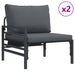 Set de canapele pentru grădină 9 pcs Antracit Oțel - WALTI WALTI