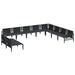 Set de canapele pentru grădină 10 pcs Antracit Oțel - WALTI WALTI