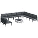 Set de canapele pentru grădină 11 pcs Antracit Oțel - WALTI WALTI