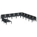 Set de canapele pentru grădină 11 pcs Antracit Oțel - WALTI WALTI