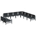 Set de canapele pentru grădină 9 pcs Antracit Oțel - WALTI WALTI