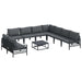Set de canapele pentru grădină 10 pcs Antracit Oțel - WALTI WALTI
