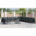 Set de canapele pentru grădină 12 pcs Antracit Oţel - WALTI WALTI