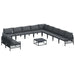 Set de canapele pentru grădină 12 pcs Antracit Oţel - WALTI WALTI