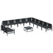 Set de canapele pentru grădină 12 pcs Antracit Oţel - WALTI WALTI