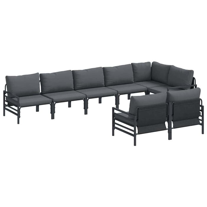 Set de canapele pentru grădină 8 pcs Antracit Oțel - WALTI WALTI