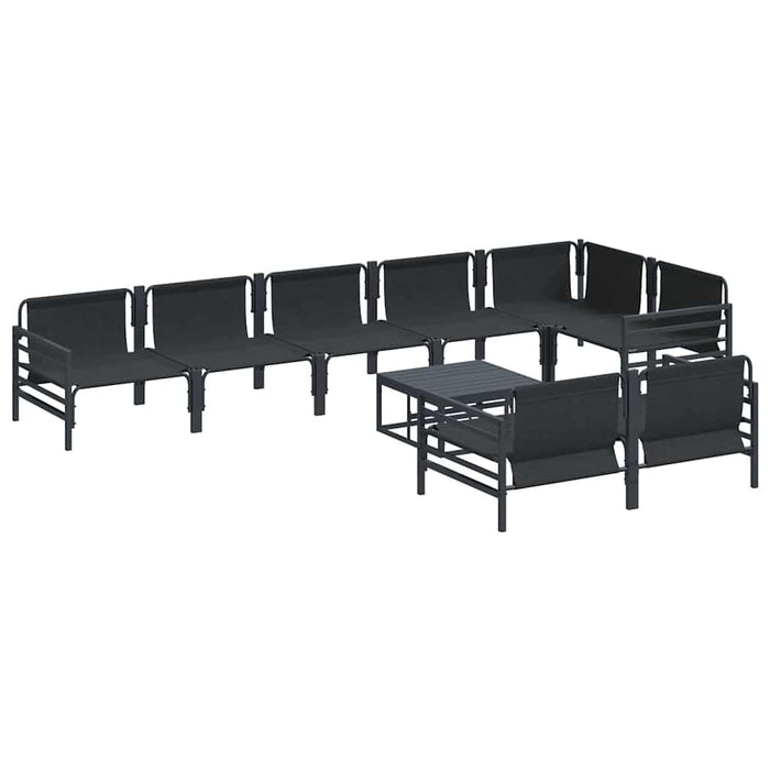 Set de canapele pentru grădină 9 pcs Antracit Oțel - WALTI WALTI