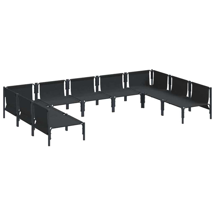 Set de canapele pentru grădină 9 pcs Antracit Oțel - WALTI WALTI