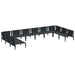 Set de canapele pentru grădină 10 pcs Antracit Oțel - WALTI WALTI