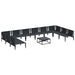 Set de canapele pentru grădină 11 pcs Antracit Oțel - WALTI WALTI