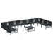 Set de canapele pentru grădină 11 pcs Antracit Oțel - WALTI WALTI