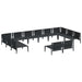 Set de canapele pentru grădină 12 pcs Antracit Oţel - WALTI WALTI