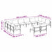 Set de canapele pentru grădină 12 pcs Antracit Oţel - WALTI WALTI