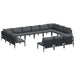 Set de canapele pentru grădină 13 pcs Antracit Oțel - WALTI WALTI