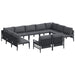 Set de canapele pentru grădină 11 pcs Antracit Oțel - WALTI WALTI