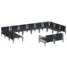 Set de canapele pentru grădină 12 pcs Antracit Oțel - WALTI WALTI