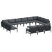 Set de canapele pentru grădină 14 pcs Antracit Oțel - WALTI WALTI