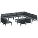 Set de canapele pentru grădină 13 pcs Antracit Oțel - WALTI WALTI