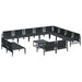 Set de canapele pentru grădină 13 pcs Antracit Oțel - WALTI WALTI