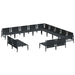 Set de canapele pentru grădină 13 pcs Antracit Oțel - WALTI WALTI