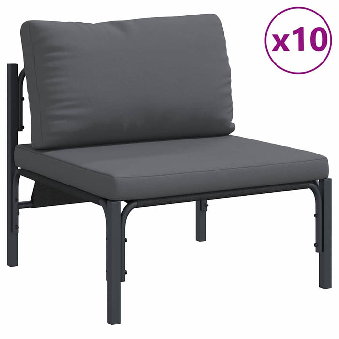 Set de canapele pentru grădină 13 pcs Antracit Oțel - WALTI WALTI