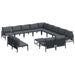 Set de canapele pentru grădină 14 pcs Antracit Oțel - WALTI WALTI
