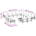 Set de canapele pentru grădină 14 pcs Antracit Oțel - WALTI WALTI