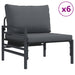 Set de canapele pentru grădină 14 pcs Antracit Oțel - WALTI WALTI