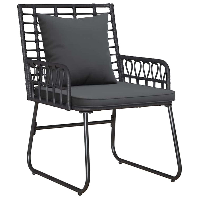 Set de Mobilier pentru Grădină cu pernă 4 pcs Negru, Antracit - WALTI WALTI