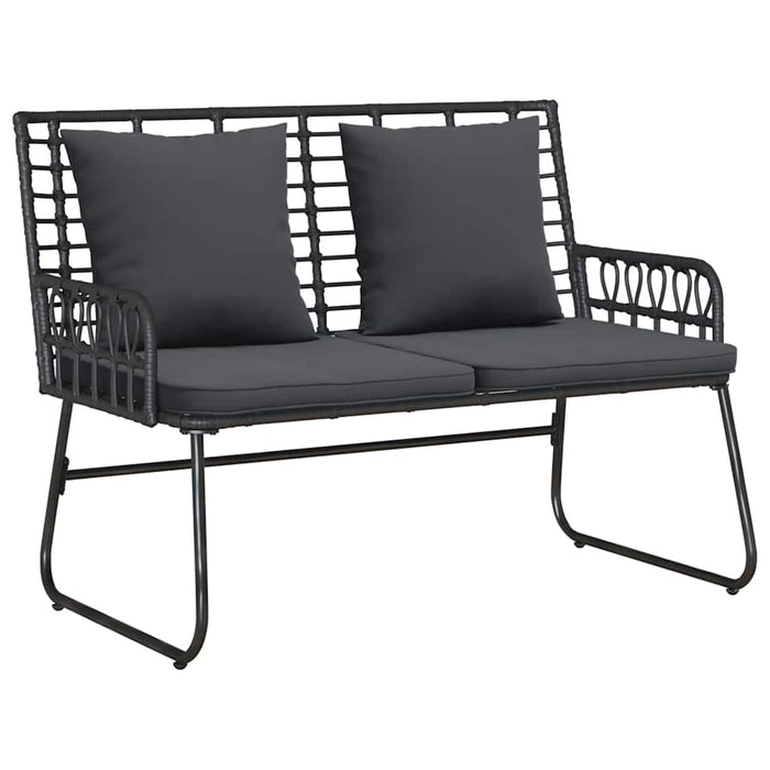 Set de Mobilier pentru Grădină cu pernă 4 pcs Negru, Antracit - WALTI WALTI