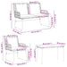 Set de Mobilier pentru Grădină cu pernă 4 pcs Negru, Antracit - WALTI WALTI